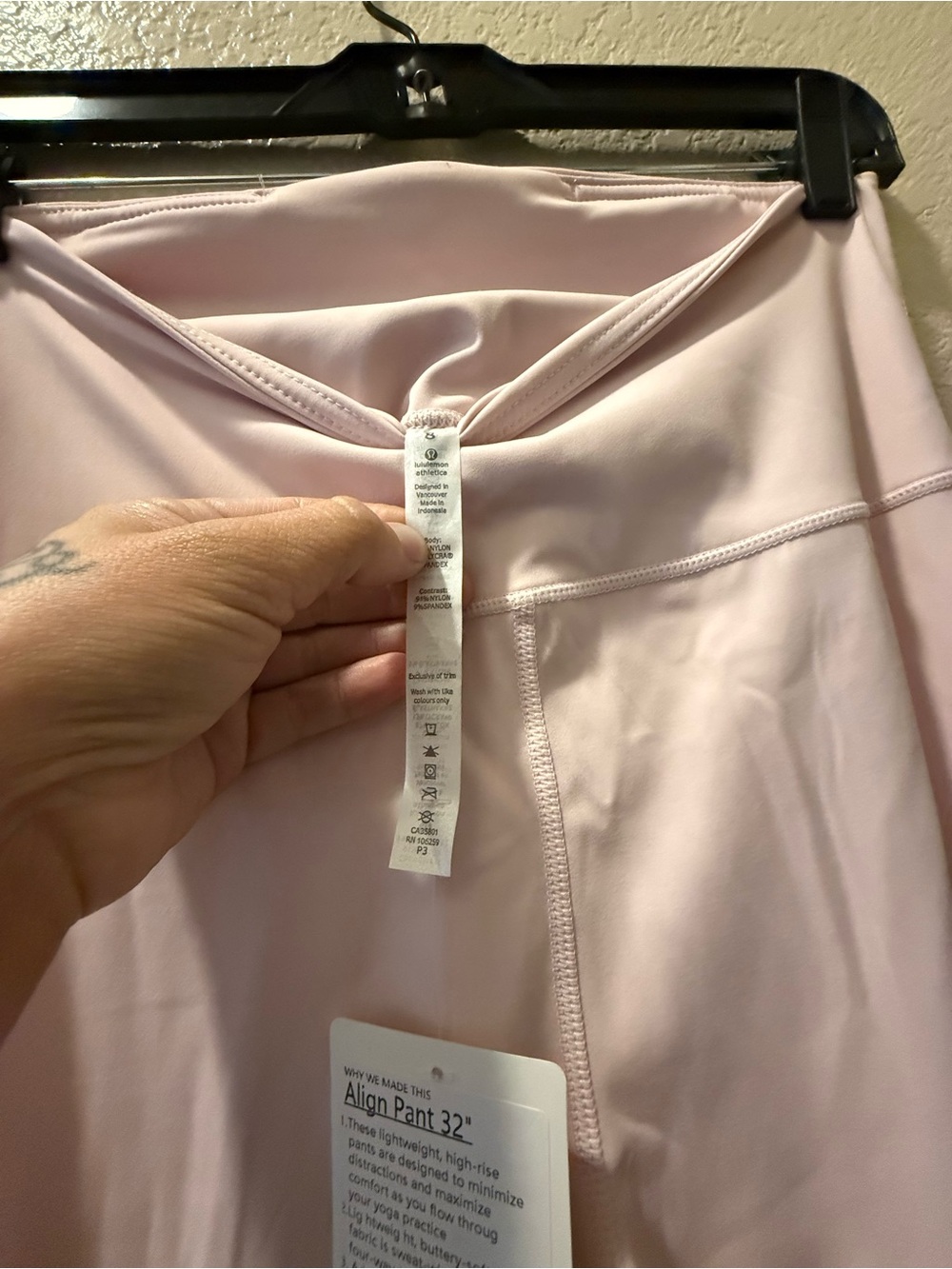 NWT Lululemon High-Waist Align 32”  Pink Flare Leggings - Women Pants  size 8 - Picture 4 of 4
